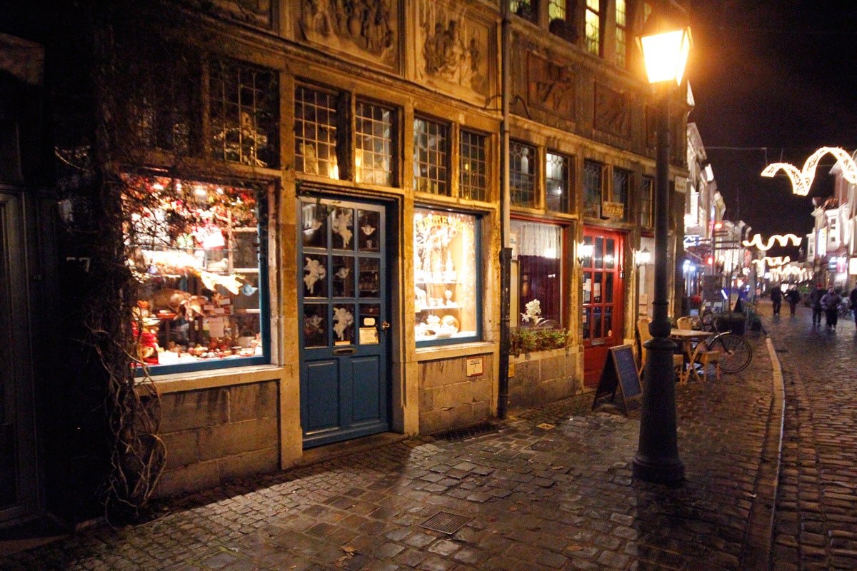Kerst in Gent sfeervol straatje