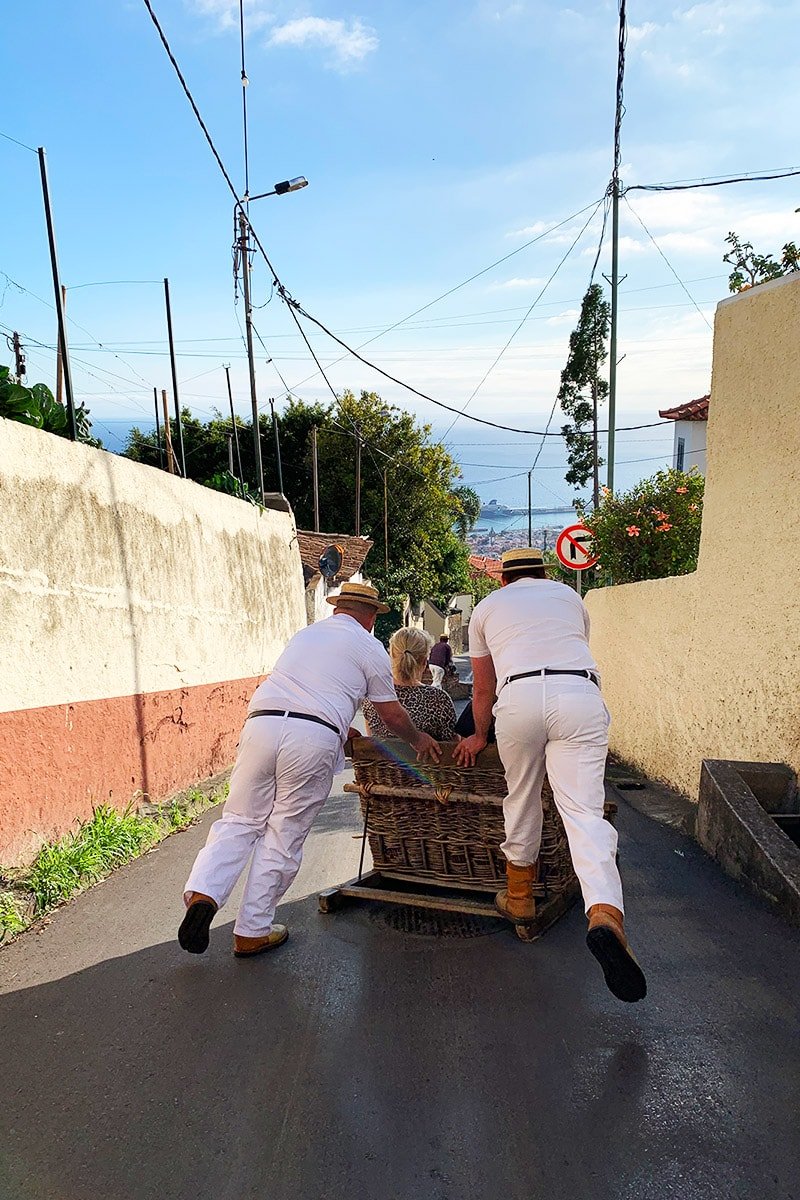 Toboggon ritje slee Madeira