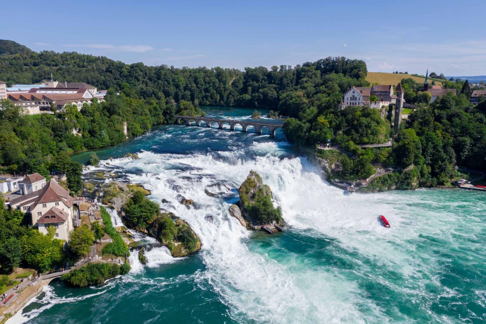 Rheinfall grootste waterval Europa