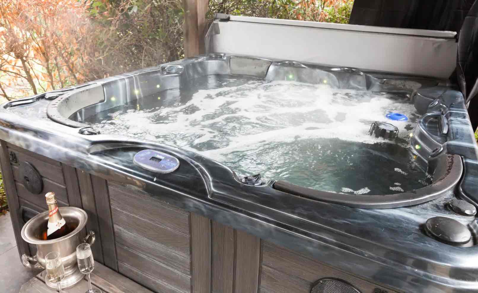 Huisje met jacuzzi op de Veluwe