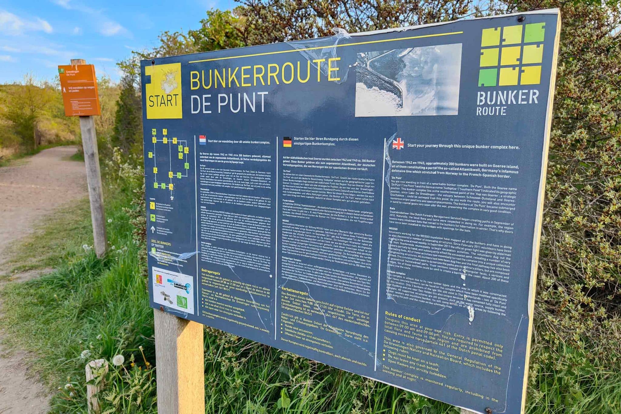 Bezienswaardigheden Goeree-Overflakkee - Bunkerroute de punt op Goeroe Overflakkee