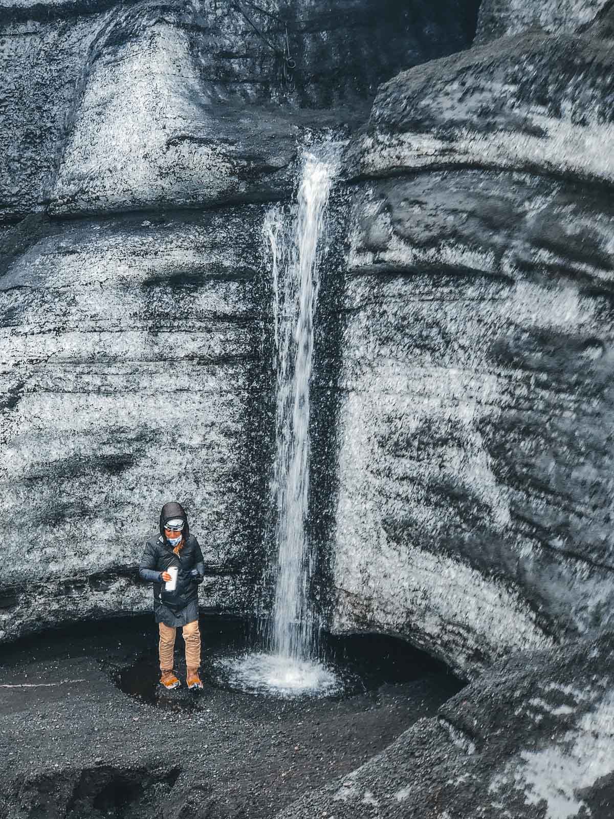 Waterval IJsland Katla vulkaan