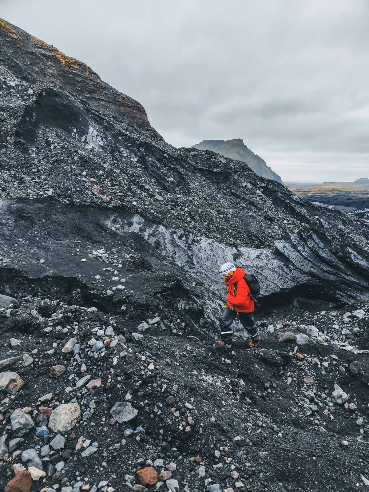 Hiken in IJsland Katla vulkaan